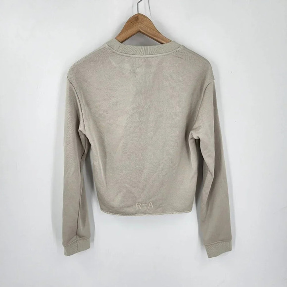 RTA‎ Women's Myles Crewneck Embroidered Long Sleeve Sweatshirt Size XXS NWT $275 - Picture 3 of 12